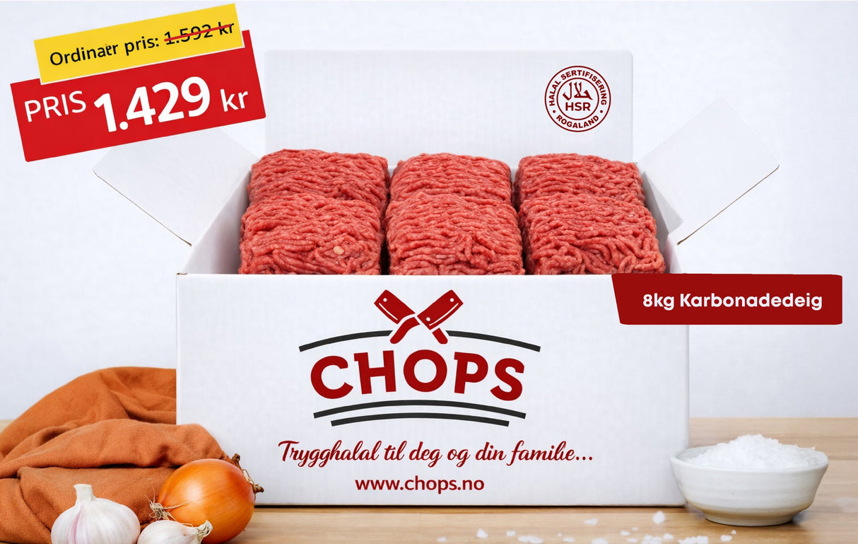 Karbonadedeig pakken